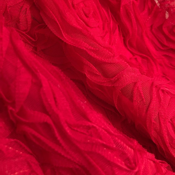 Textured tulle rose skirt - Picture 7 of 8